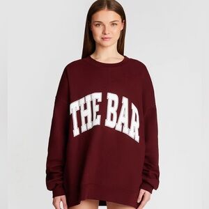 THE BAR varsity sweatshirt L